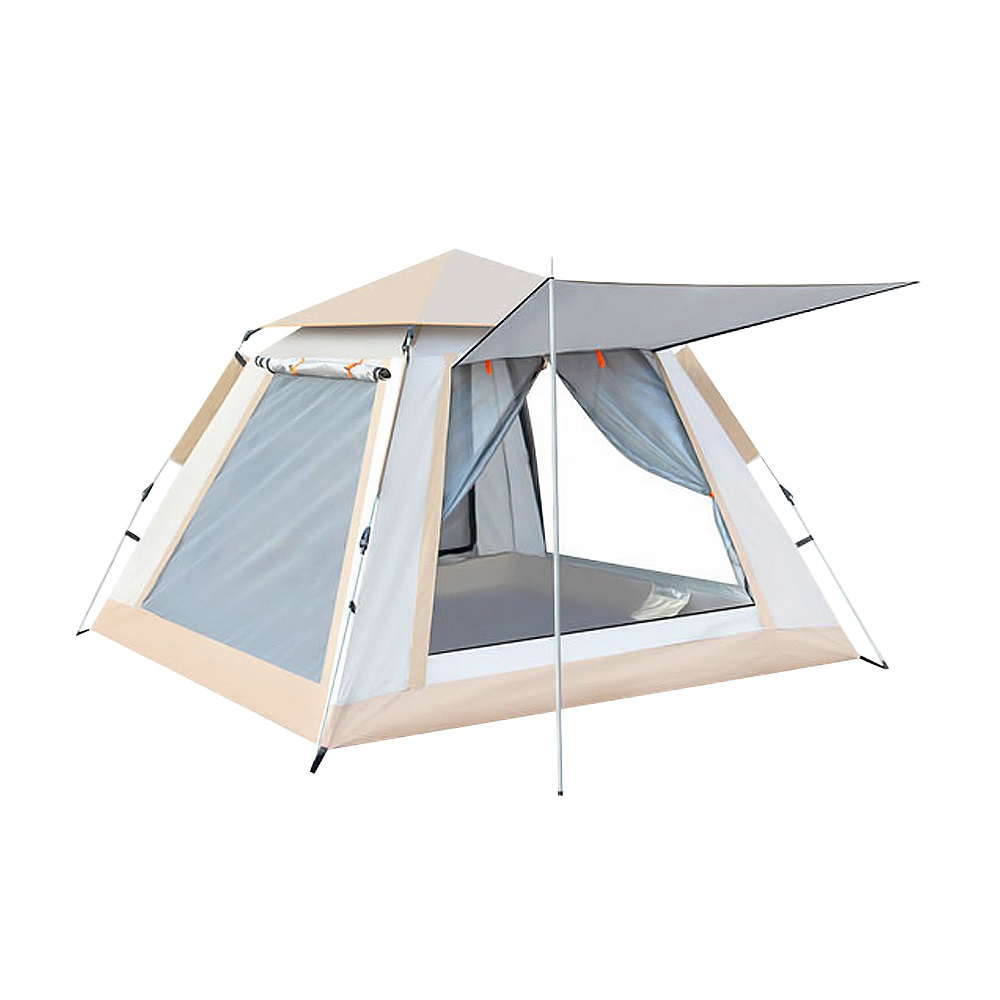 【Besthot】塗黑天幕全自動速開4人帳篷－贈防潮墊, , large