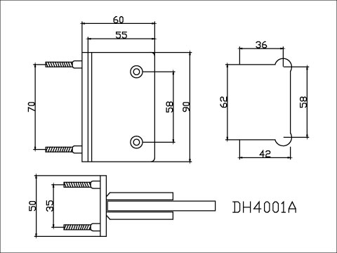 【協進五金】玻對牆 90度鉸鍊(直邊) #304拉絲, , large