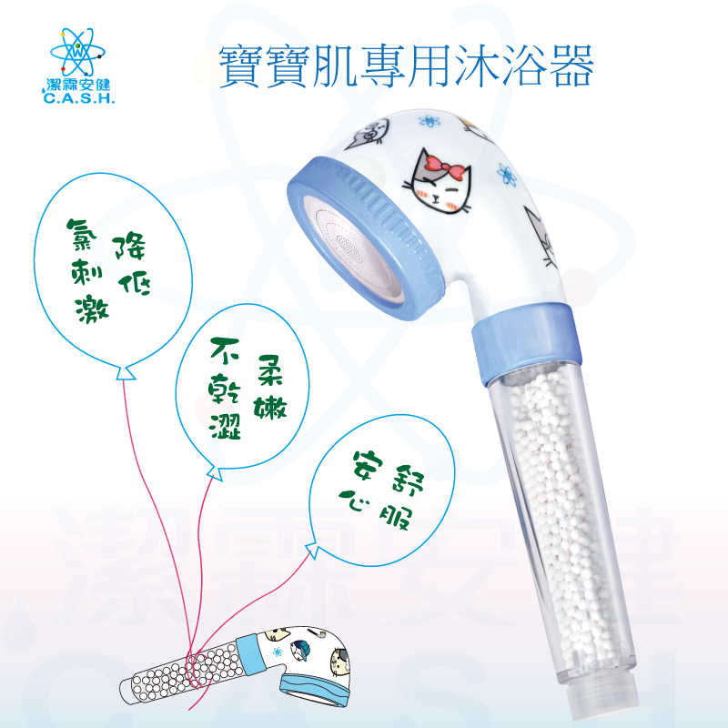 潔霖安健嬰幼兒沐浴器組-藍, , large