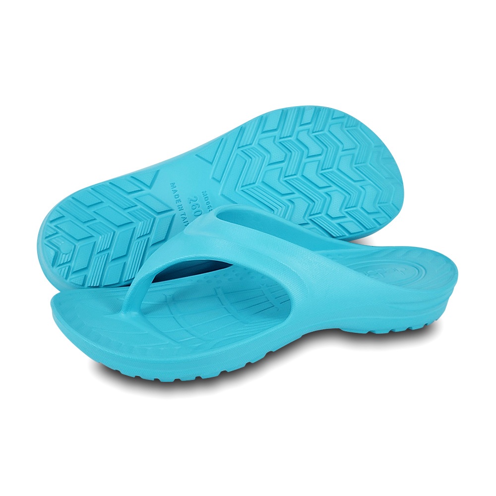 DIADORA迪亞多那 MIT健康機能運動拖鞋 夾腳拖 男鞋 台灣製造 一體成型 EVA 消臭 抑菌 排水 止滑 灰 藍, , large