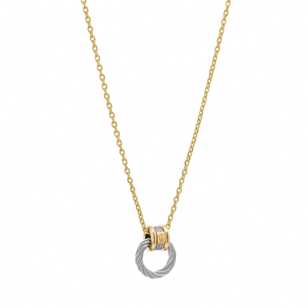 CHARRIOL 夏利豪 FOREVER Embrace 鋼索項鍊 08-108-1139-43, , large