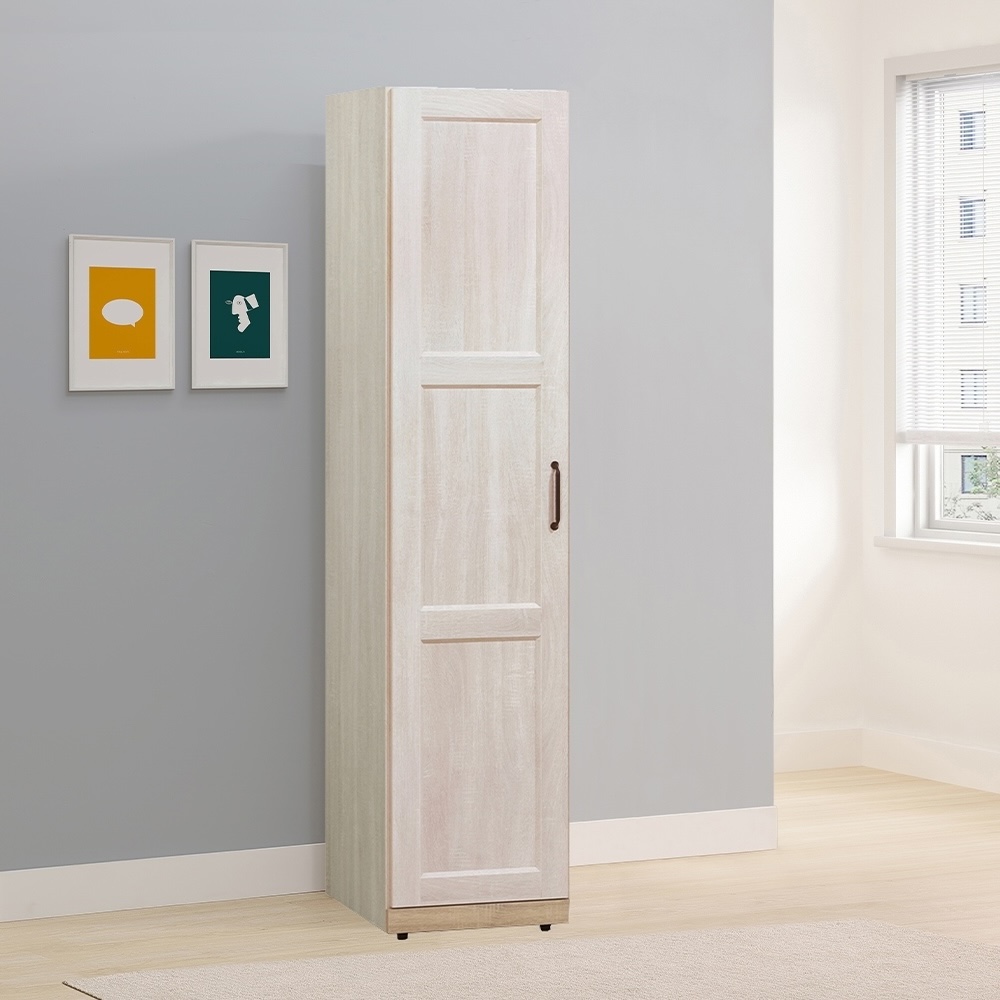 【唯熙傢俱】查理白橡色1.3尺左衣櫃, , large