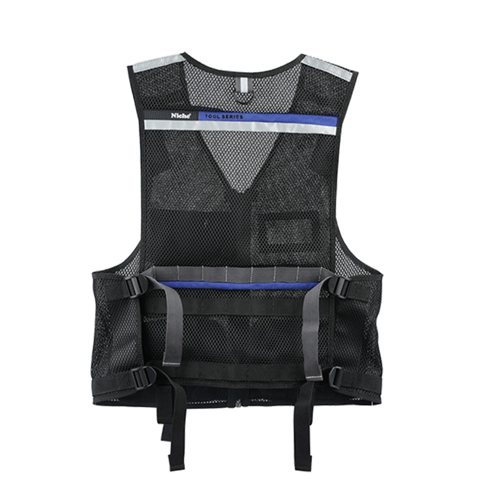 【Niche 樂奇】透氣網布工程背心 工具背心 多口袋工作背心 反光設計 TL-6401, , large