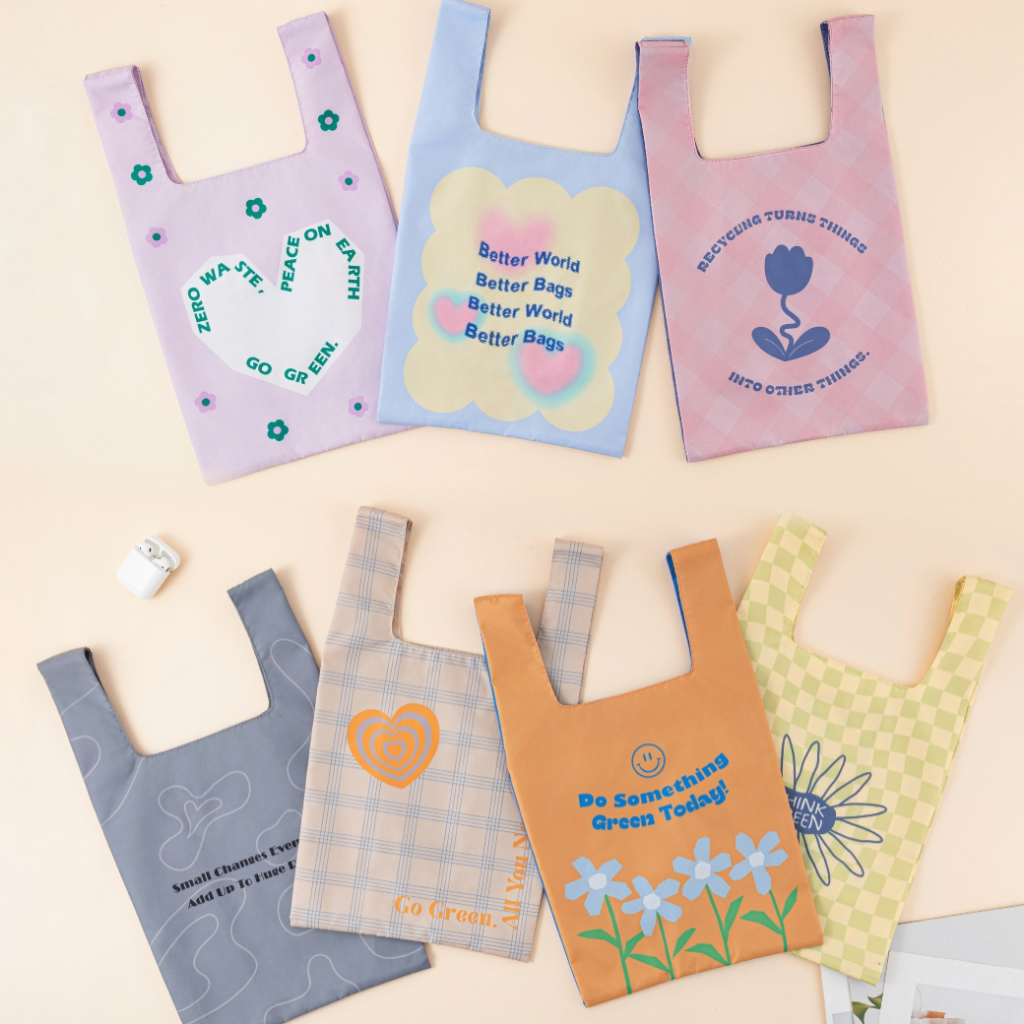 Recycled Eco-Friendly Folding Bag, , large