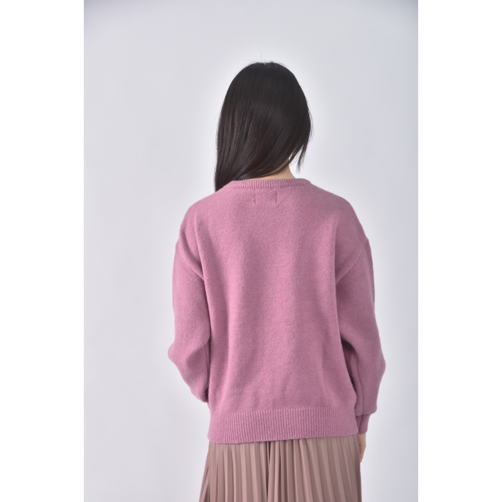 (XL) jc crew針織字母粉色長袖上衣二手衣, , large