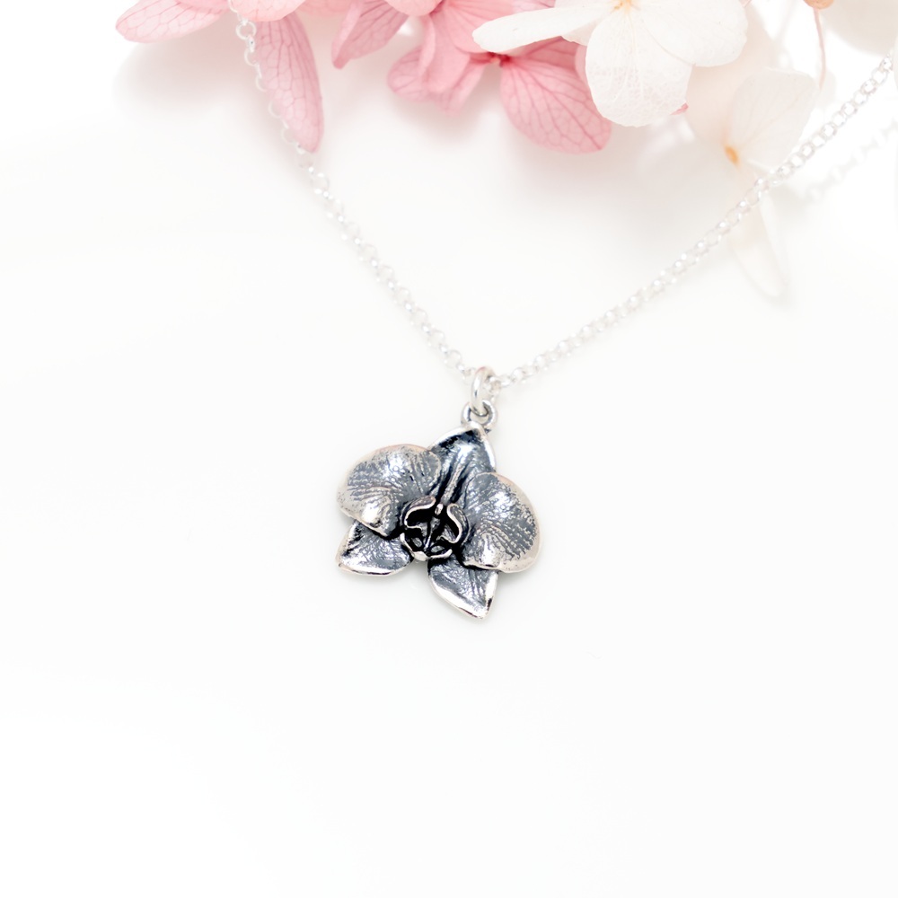 【Angel & Me】蝴蝶蘭 蘭花 s925 純銀項鍊 情人節 生日禮物, , large