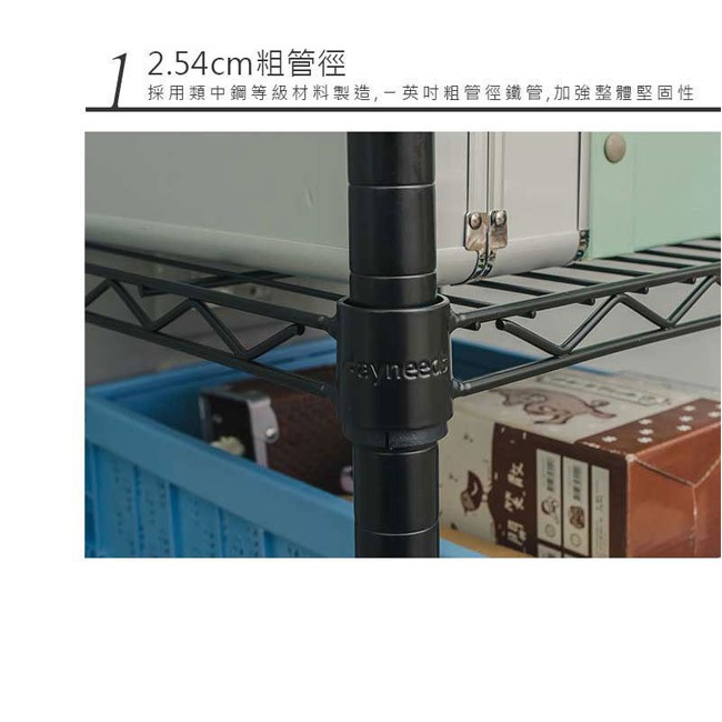 【Y HOUSE】60x30x120公分 輕型三層鐵架 鐵力士架 層架-電鍍, , large