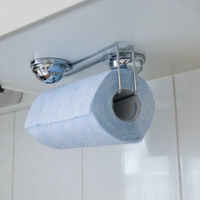 [FECA] E21 不鏽鋼吸盤紙巾架-經典款, , large