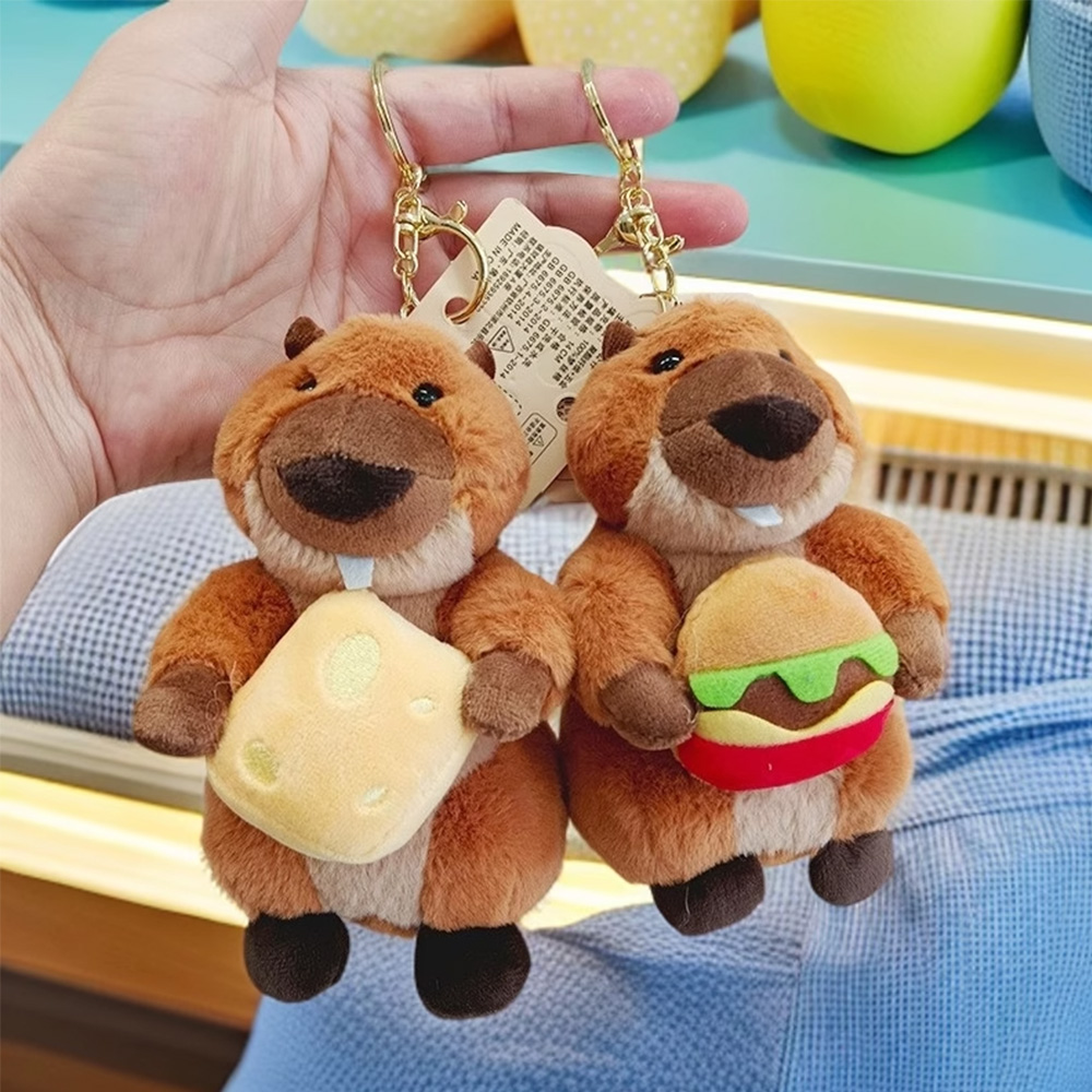 【啾愛你】趣味美食土撥鼠吊飾-漢堡, , large