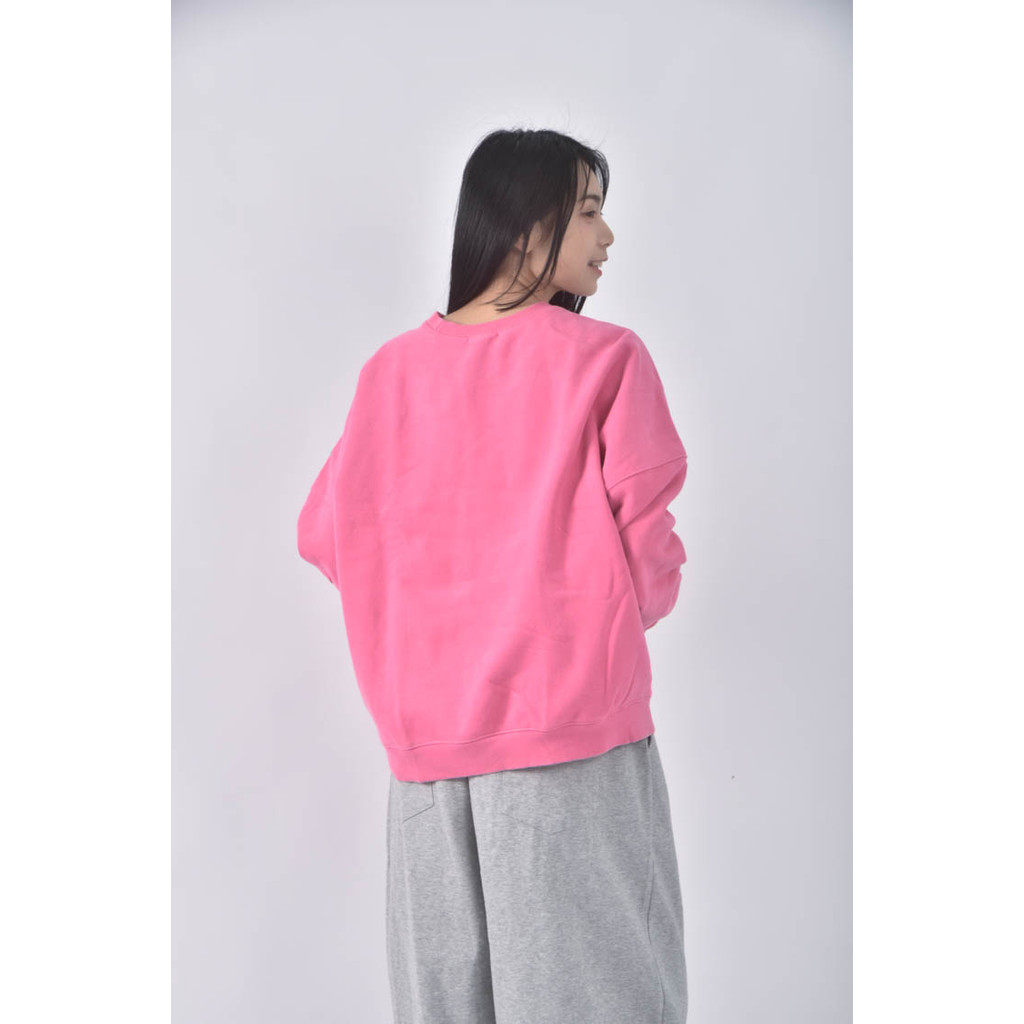 (F) acre運動質感圓領粉色長袖上衣二手衣, , large