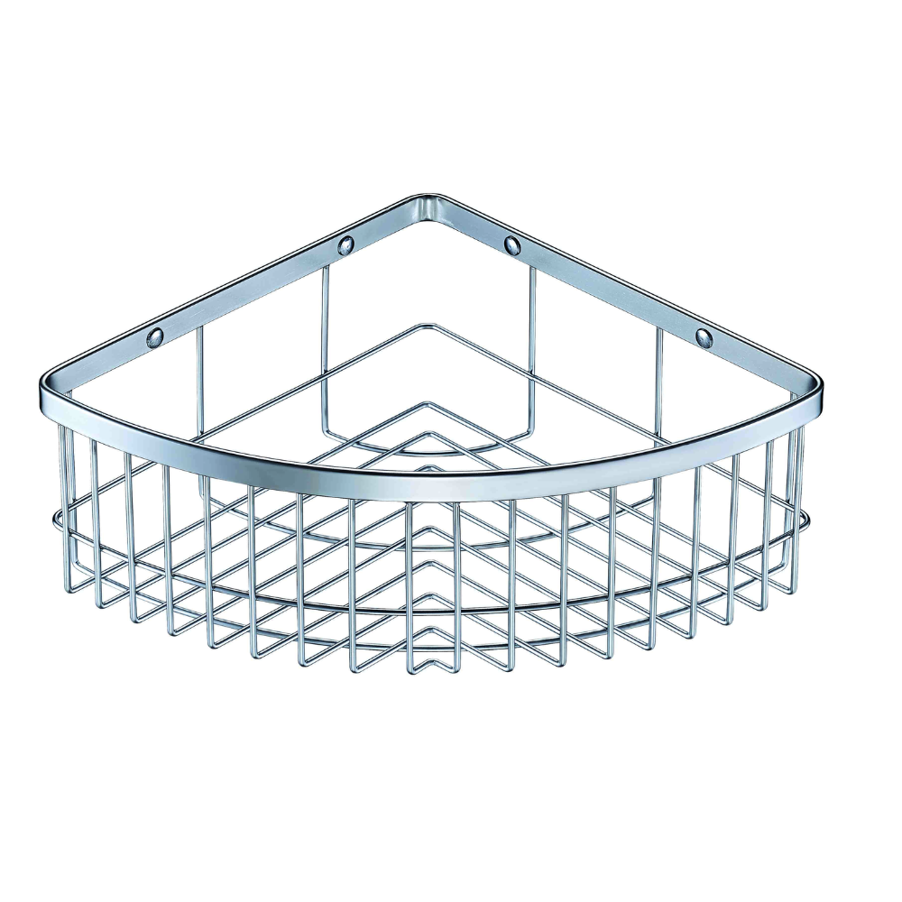 Stainless steel single-layer corner shelf