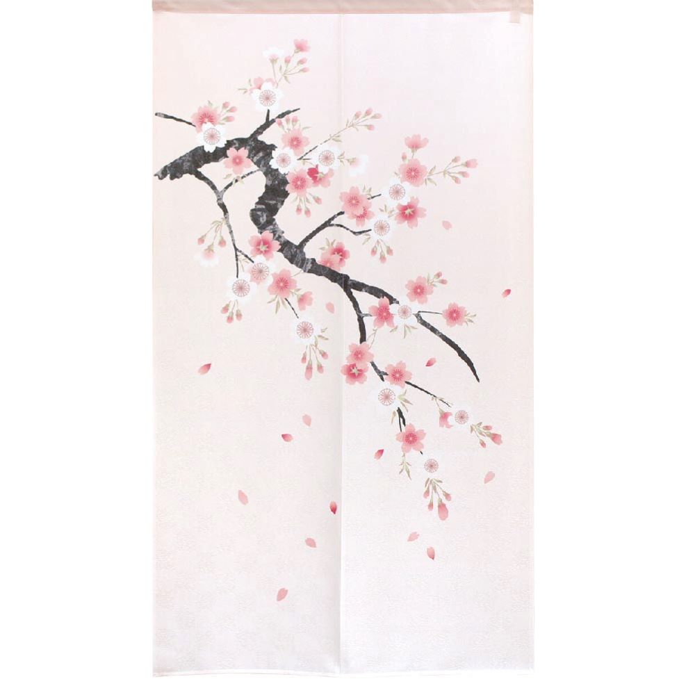 日本製【コスモ】長門簾 《春櫻花景》, , large