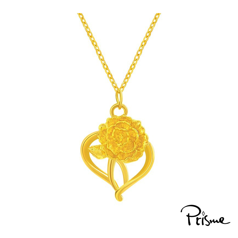 【Prisme Gold】母親節限定 馨情盛放黃金項鍊 任選 (金重約0.13錢&plusmn;0.03) 贈禮盒, , large