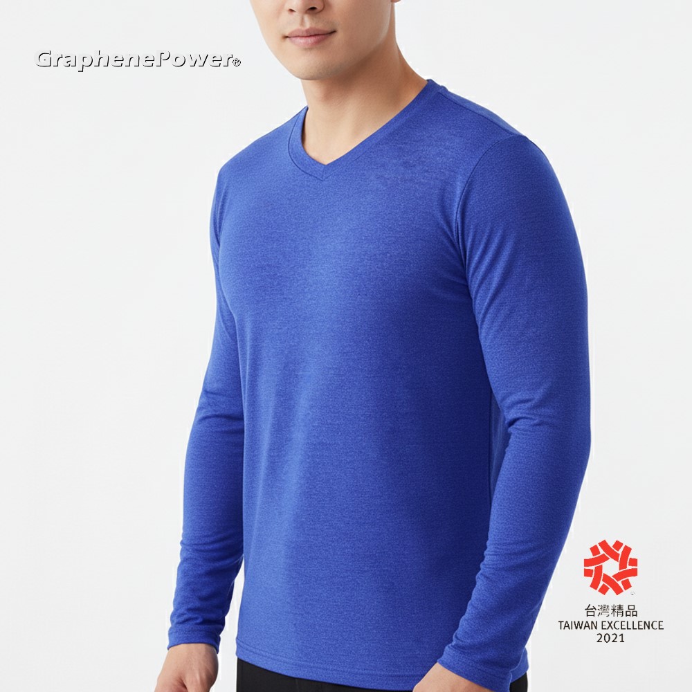 Graphene Thermal Circulation Long Sleeve Top, , large
