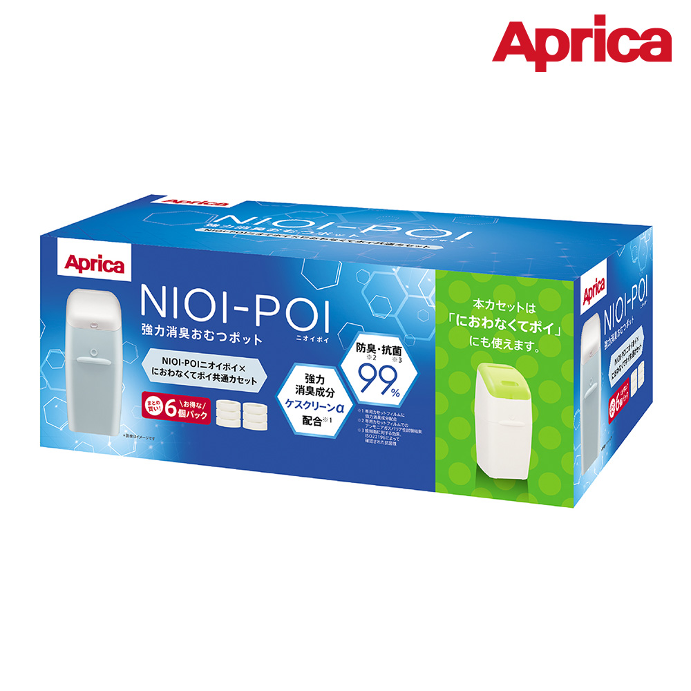【Aprica】 NIOI-POI強力除臭尿布處理器 專用替換膠捲(6入), , large