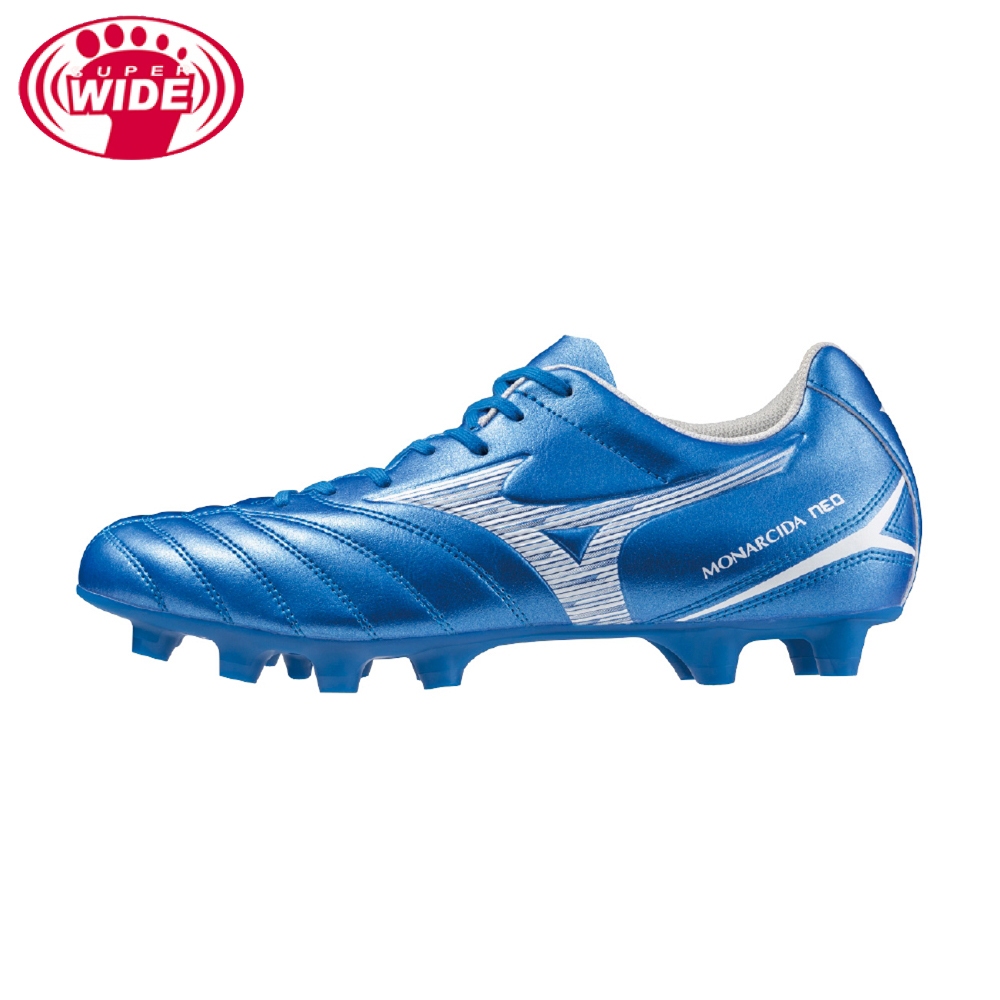 MIZUNO MONARCIDA NEO III SELECT 超寬楦 足球鞋 藍白 P1GA242527 【樂買網】, , large