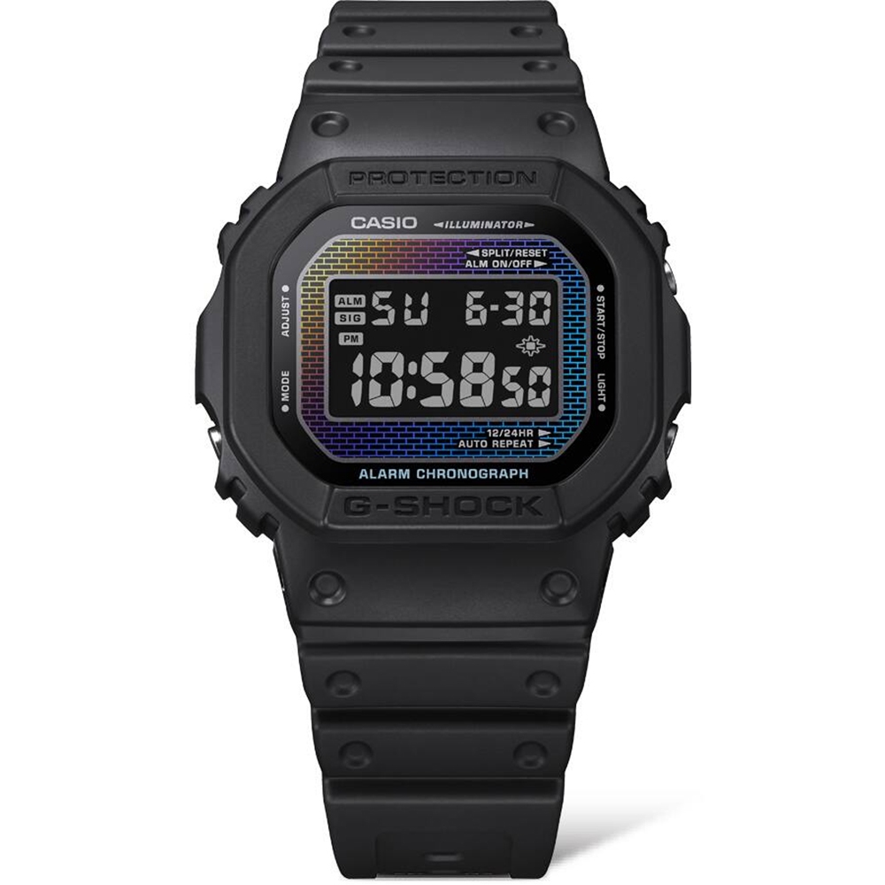 CASIO 卡西歐 G-SHOCK 彩色磚牆系列 電子錶 學生錶 DW-5600RW-1, , large
