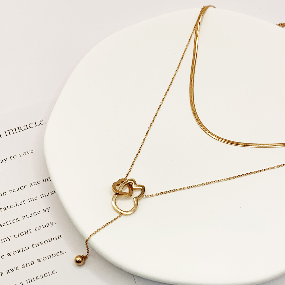 【世豐】PETER RABBIT 比得兔「戀鍊情深」雙層項鍊-玫瑰金, , large