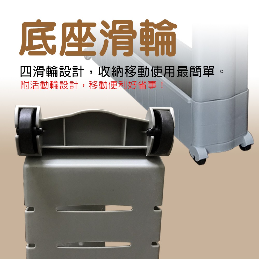 金德恩 GS MALL 台灣製造 四層隙縫收納架 置物架 移動滾輪 四層架 隙縫架 隙縫收納 收納架 收納櫃, , large