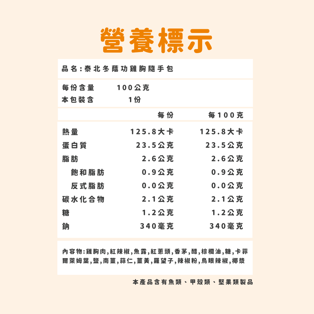 【杰森食代】泰北冬陰功｜舒肥雞胸隨手包(100g/包)｜低溫烹調鮮嫩多汁、真空包裝將美味牢牢鎖住, , large