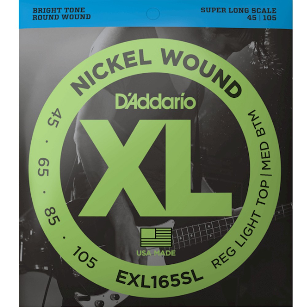 DAddario EXL165SL 45-105 加長型貝斯四弦套弦【敦煌樂器】, , large