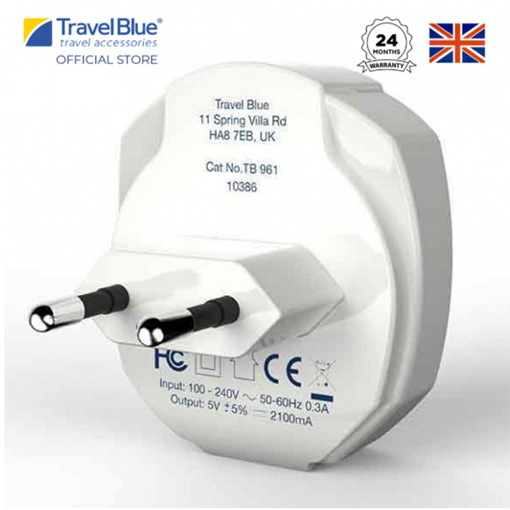 藍旅旅行歐洲USB充電器TB961, , large