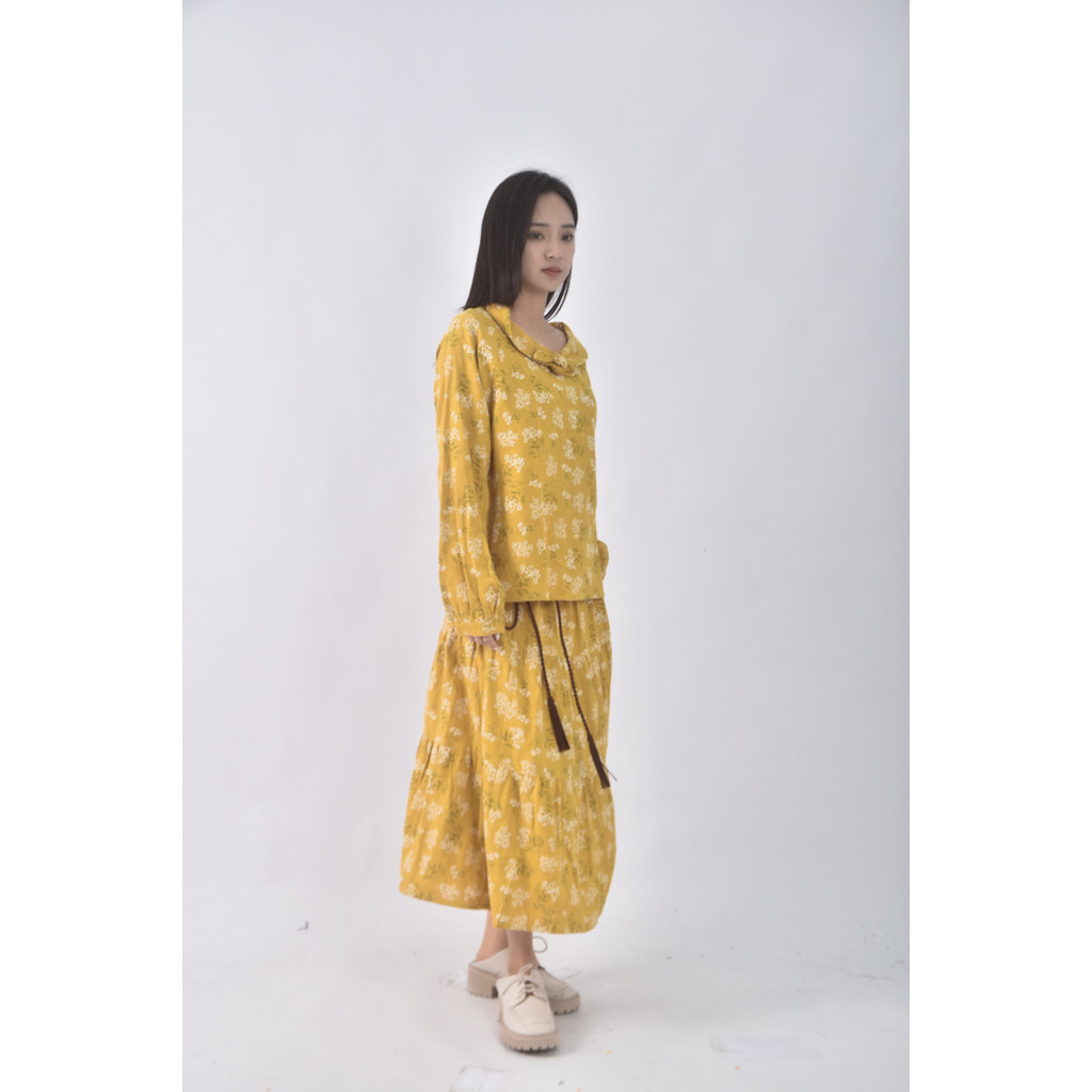 (2XL) b club棉質黃色套裝二手衣, , large