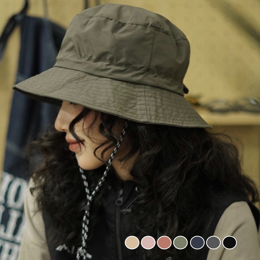 【A&R】新款防曬防水速乾漁夫帽 可掛包收納款 卡其色, , large