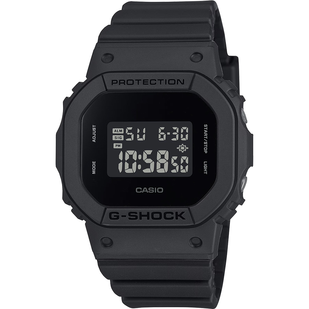 CASIO 卡西歐 G-SHOCK 全黑霧面方形女錶 GMD-S5610BB-1
