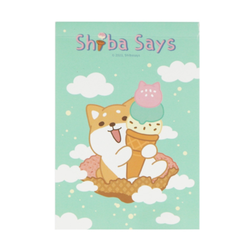 【PENROTE 筆樂】柴語錄便條紙-點心系列 綠, , large