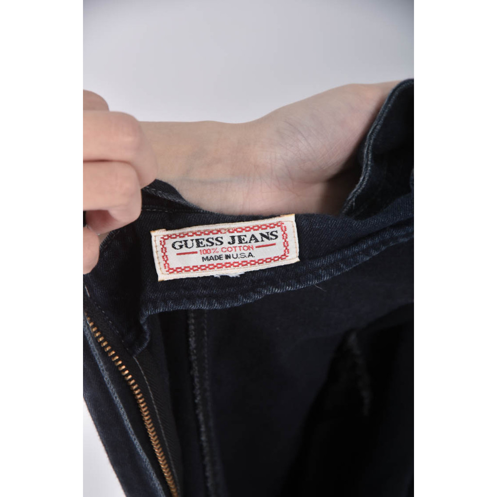 (S) guess jeans吊帶純棉藍色短裙二手衣, , large
