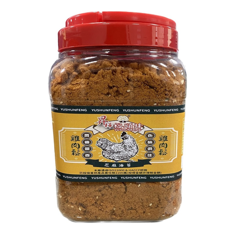 [Hongli] Shenghua Yushun Chicken Floss with Sesame & Seaweed 1000g, , large