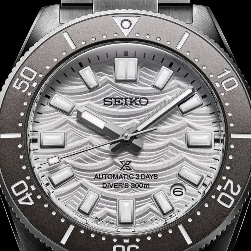 SEIKO精工 Prospex 60週年限量 三日鍊 銀色海浪 潛水機械錶 送禮 SPB511J1/6R55-00K0S, , large