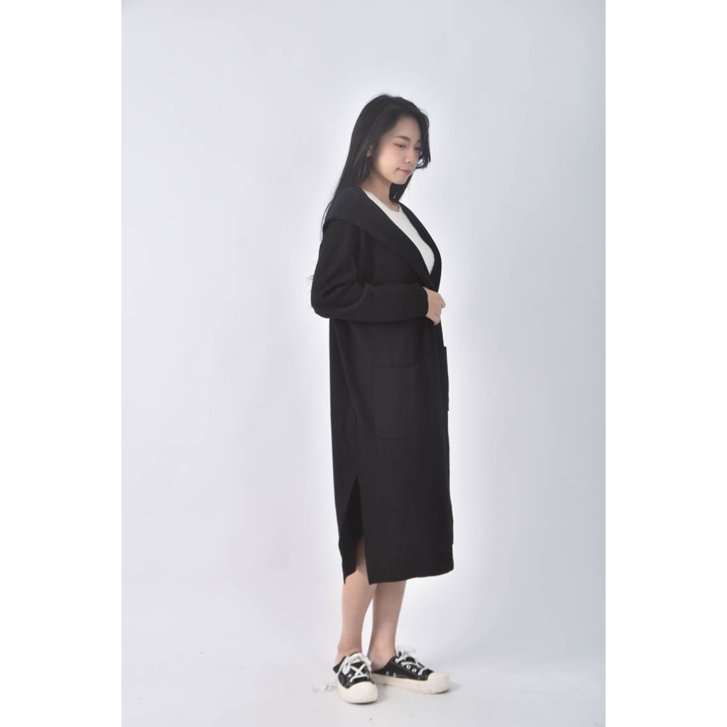 (L) united arrows長板黑色罩衫二手衣, , large