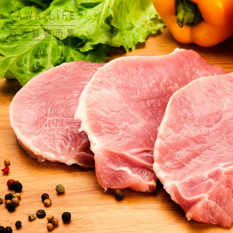[KAWA巧活]能量豬 里肌肉片(300g), , large
