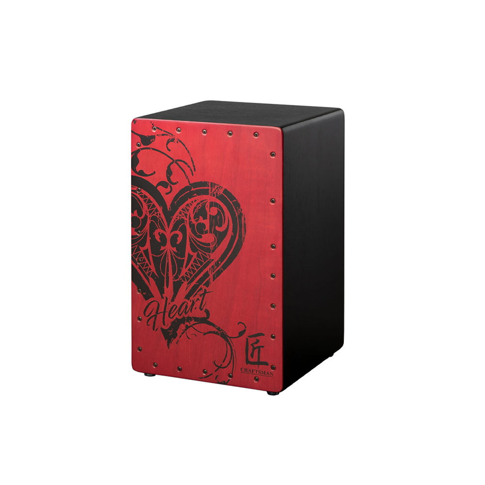 匠 Craftsman C-CJ3H 紅心 黑色鼓身 暗紅面板 木箱鼓, , large