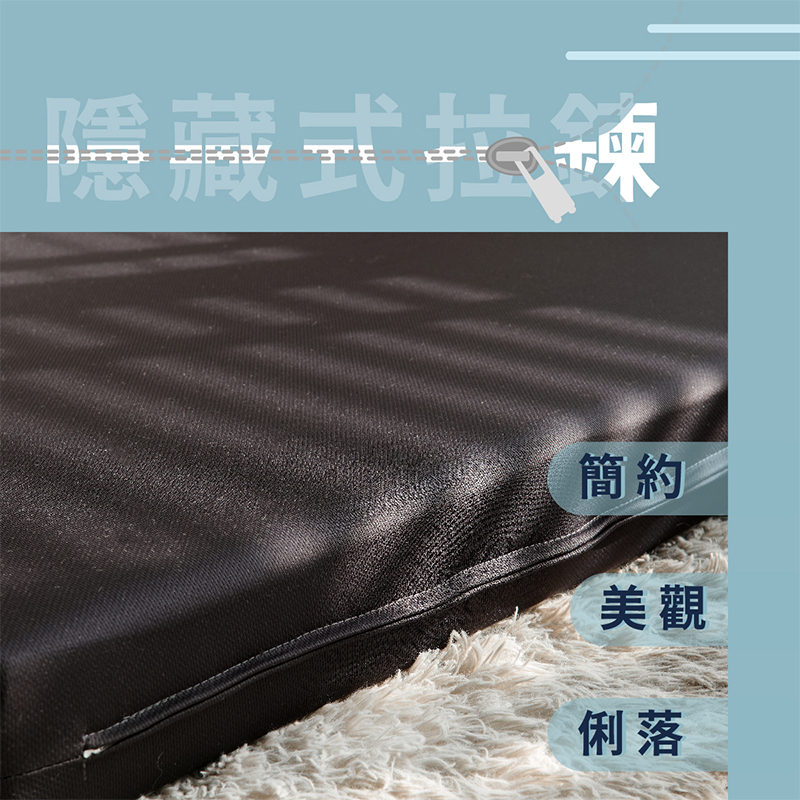 ［熊棉］豪華吸濕透氣床墊｜藍色3尺｜, , large