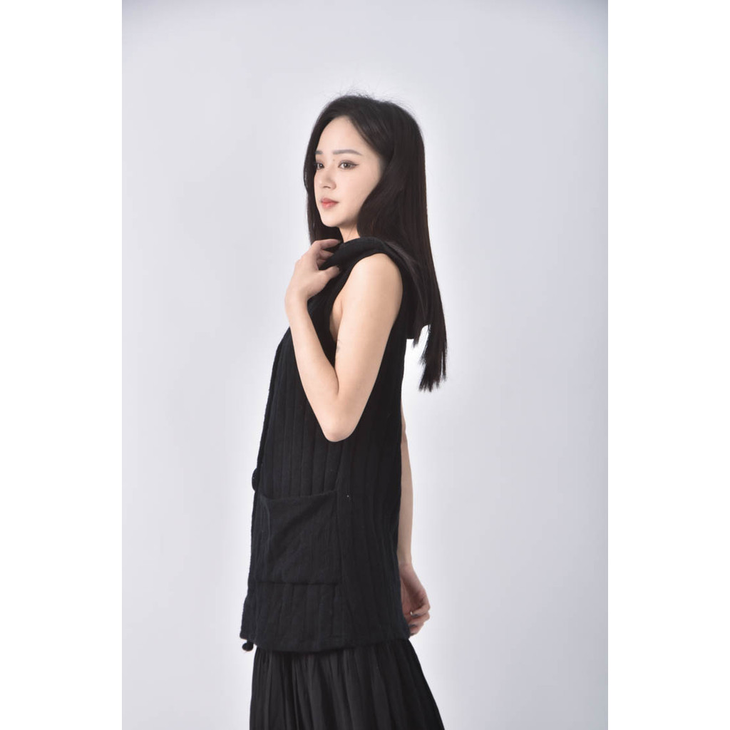 (S) 背心黑色外套二手衣, , large