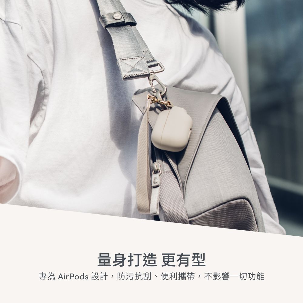 Moshi Pebbo for AirPods 3 保護套 藍牙耳機充電盒 (附可拆式腕帶), , large