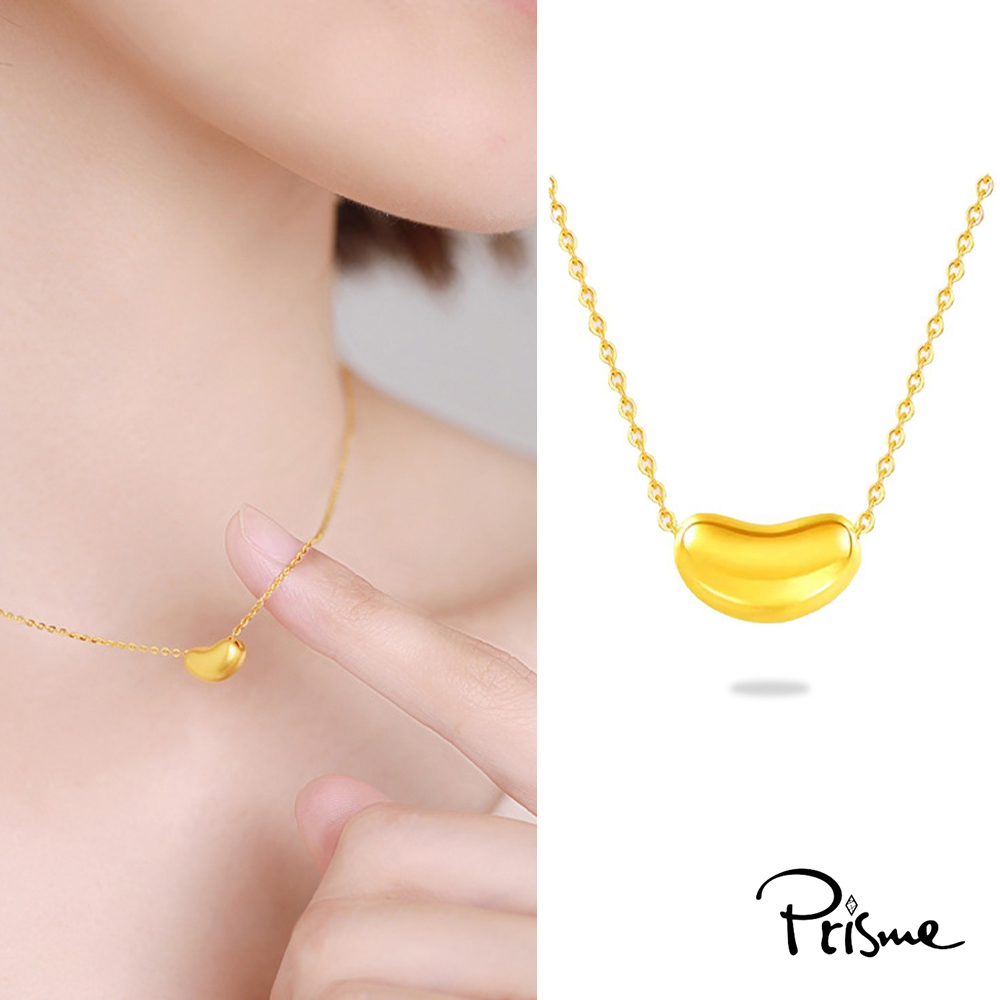 【Prisme Gold】黃金項鍊 相思豆 豆子 項鍊 (金重：約0.02錢±0.01), , large