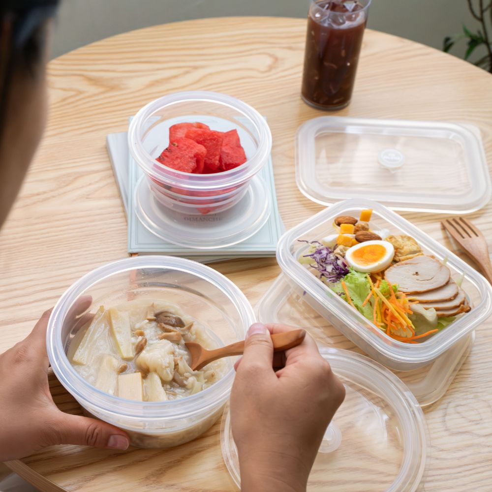 Eco Believer 圓型 鉑金食品級矽膠保鮮盒 保鮮盒 折疊保鮮盒 折疊便當盒 微波保鮮盒 矽膠保鮮盒, , large