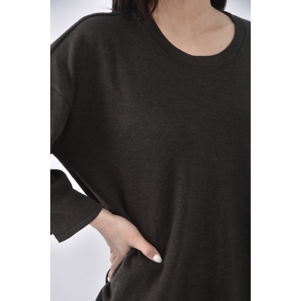 (L) umooie黑色長袖上衣二手衣, , large