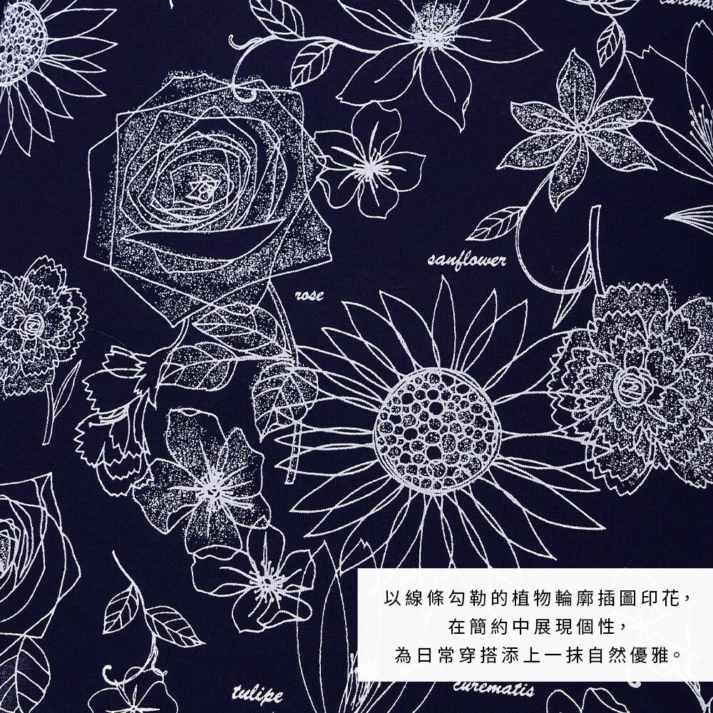 日本製【SHONAGON】涼感純棉印花上衣, , large