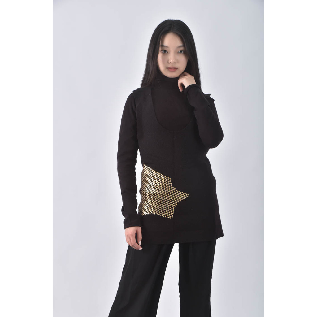 (S) liviana conti三件套棕色長袖上衣二手衣, , large