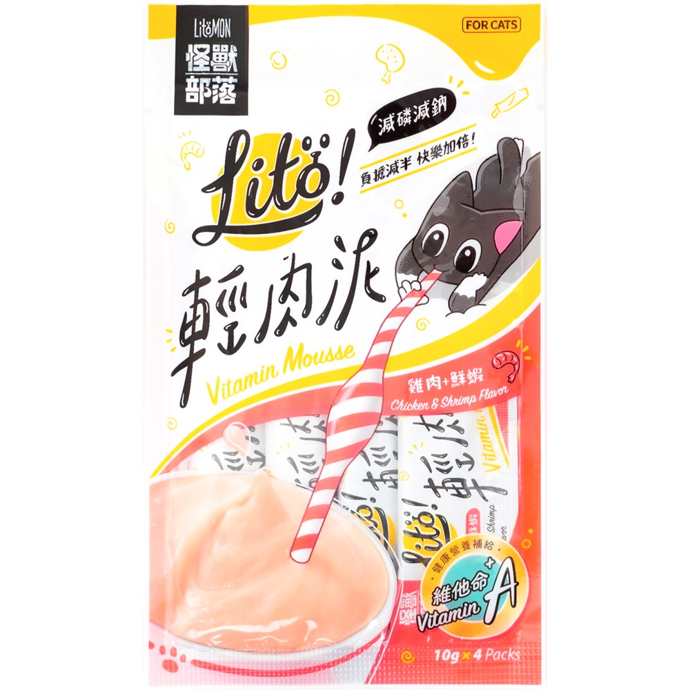 Lit ! 輕肉泥 雞肉+鮮蝦(維他命A添加), , large