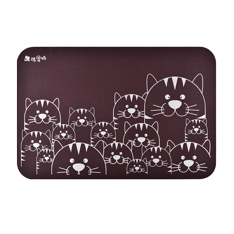 【Monster】 Soft Diatomaceous Earth Absorbent Mat – Tiger Gaze Series (60x40cm) – Wine Red, , large