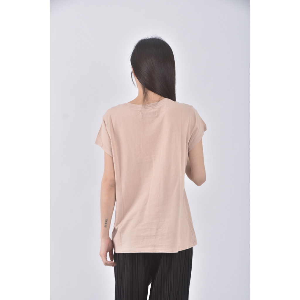 (S) abercrombie fitch質感棉質純棉橘色短袖上衣二手衣, , large