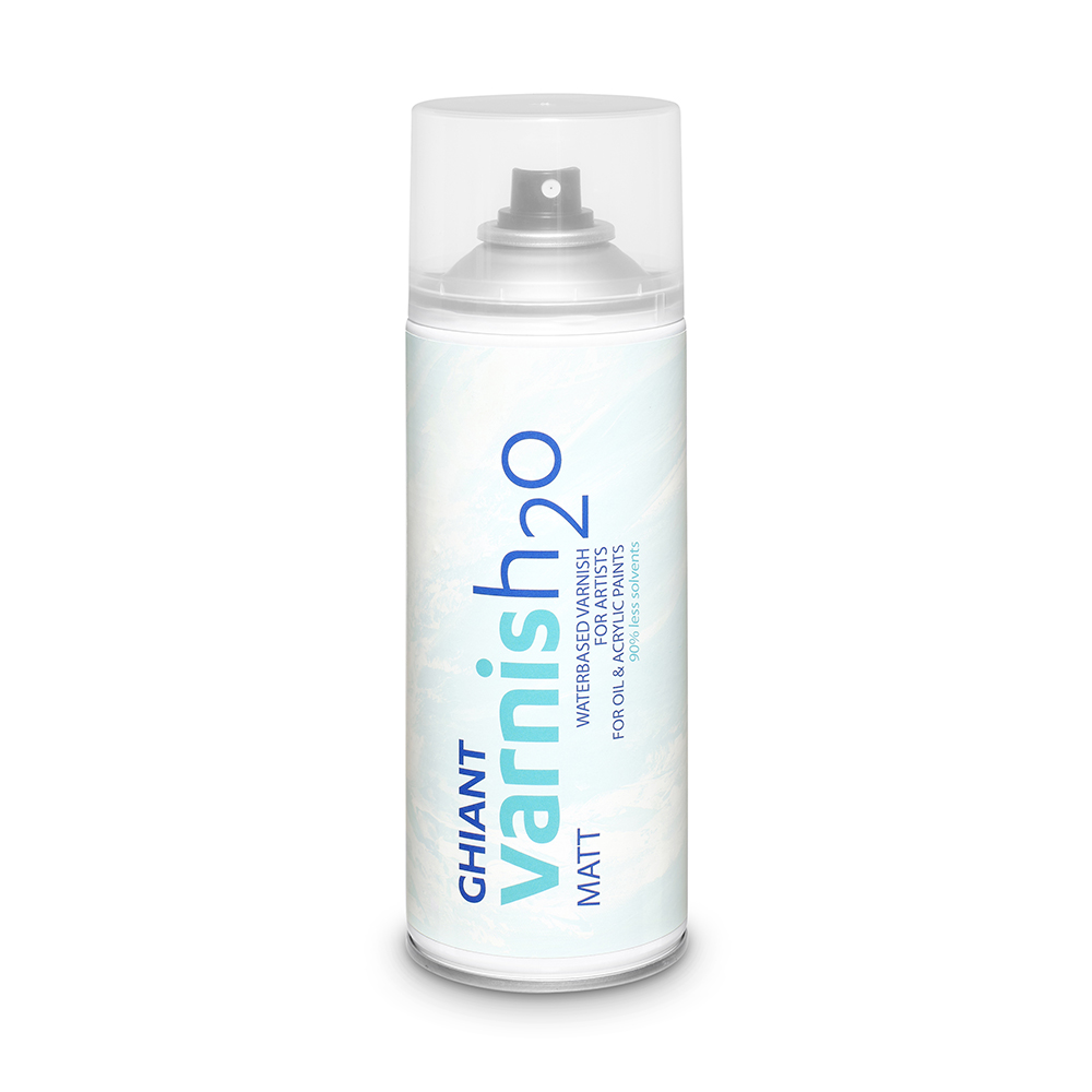 比利時 Ghiant Varnish2o 凡尼斯 水性 消光 噴膠 400ml 12瓶 /箱, , large