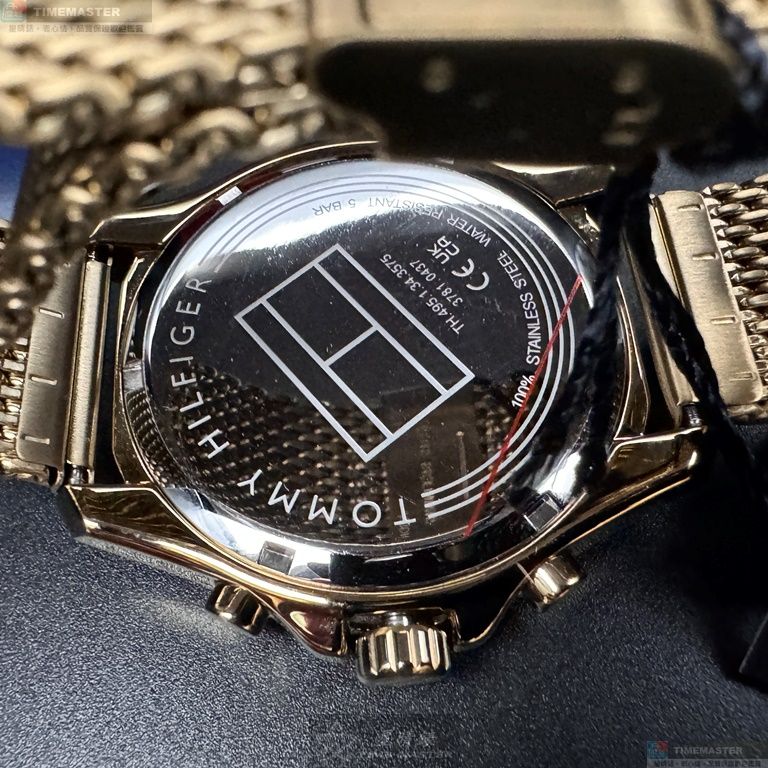 [星晴錶業]TommyHilfiger手錶,44mm,TH00054墨綠色錶面金色錶殼金色米蘭錶帶款, , large