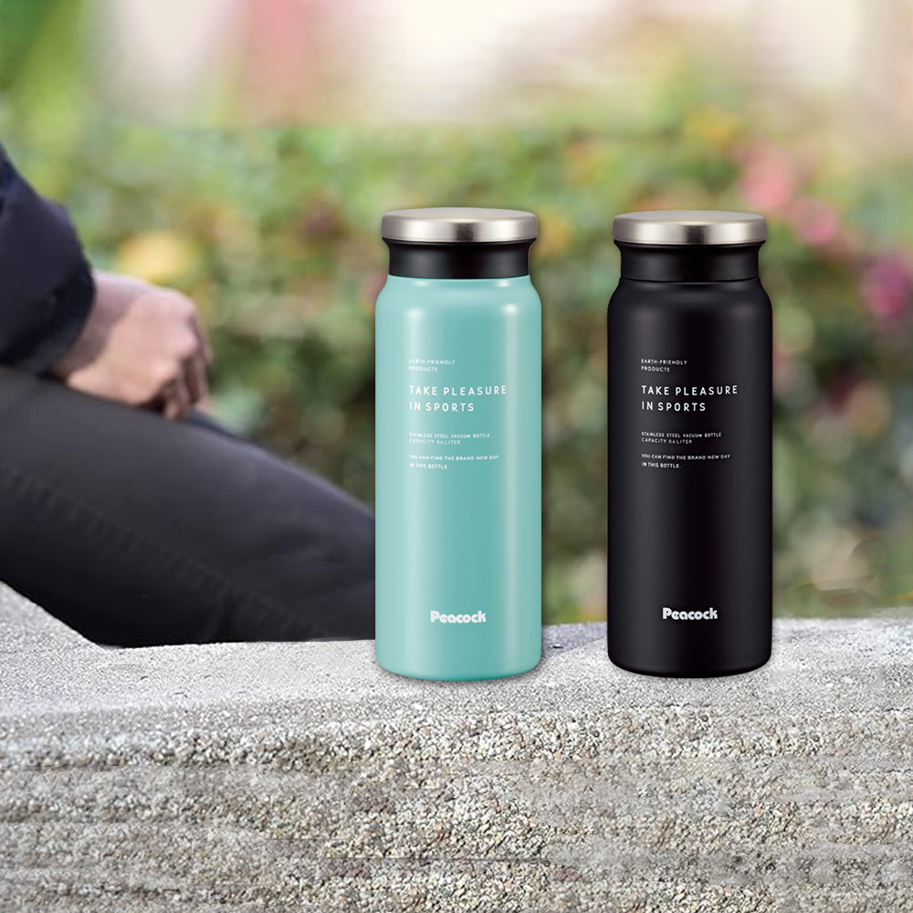 【日本孔雀Peacock】商務休閒不鏽鋼保冷保溫杯600ML(防燙杯口設計)-紅色, , large